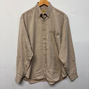 Paul Stuart Men Long Sleeve Button Shirt Top Size Medium Prewashed C035 -19